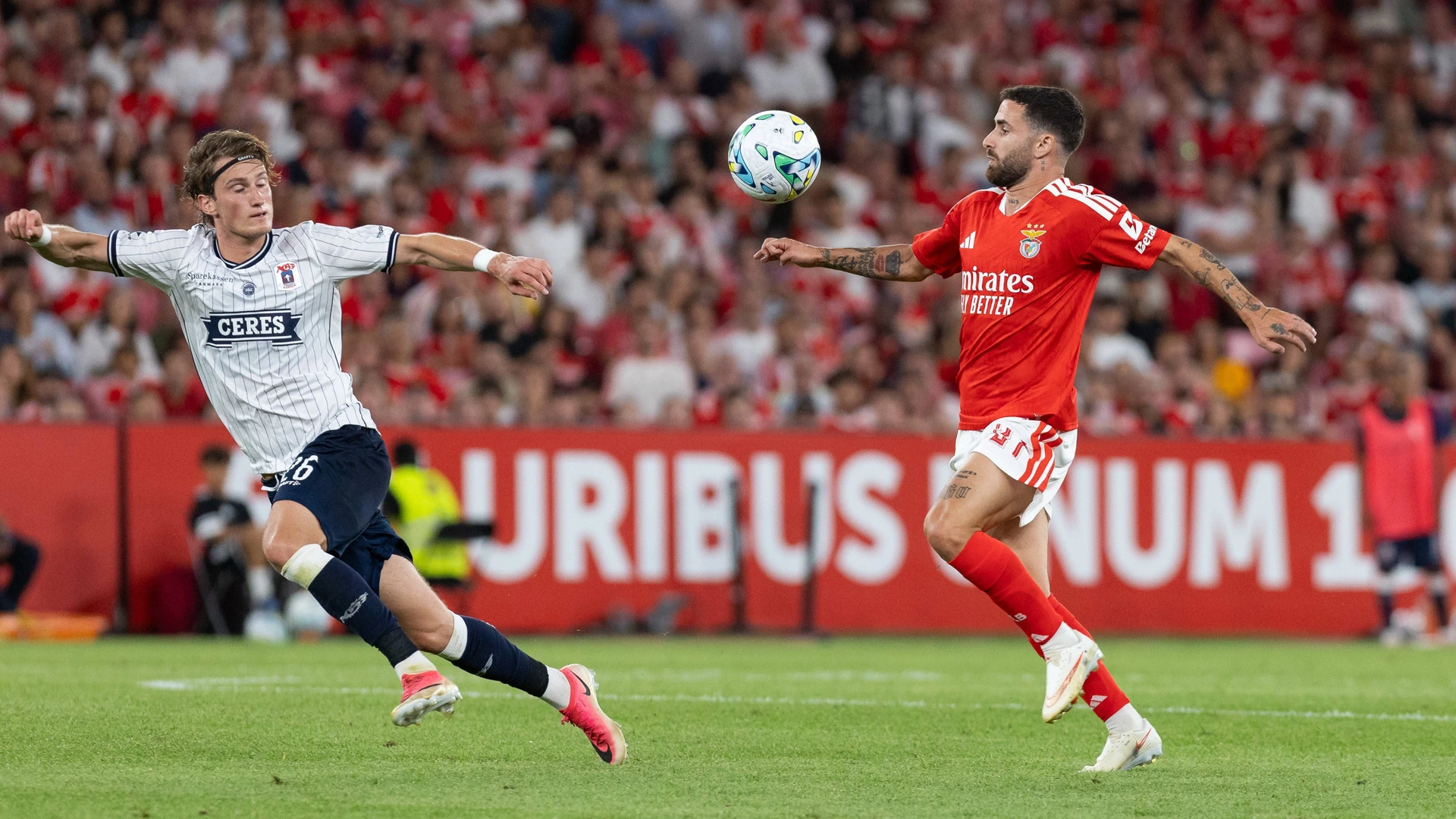 August 20, 2026, Lisbon, Lisbon, Portugal: Benfica forward from Portugal RAFA SILVA 27 in action during the game for the 1st Leg of UEFA Europa League Qualifier Playoff between Benfica and Aarhus