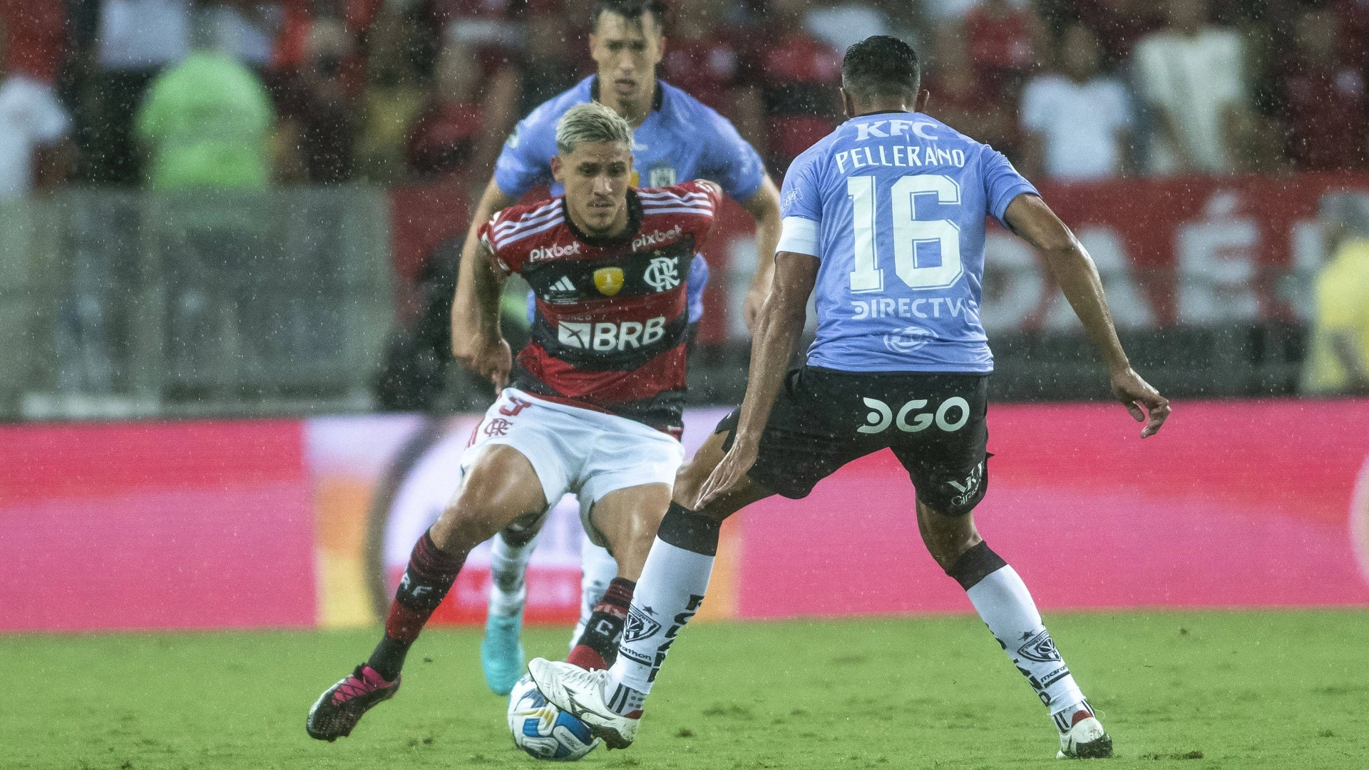 28.02.2023: FLAMENGO X INDEPENDIENTE DEL VALLE RECOPA - Pedro and Pellerano during Flamengo x Independente Del Valle held at the Maracanã Stadium, for the second leg of the Recopa Sudamericana