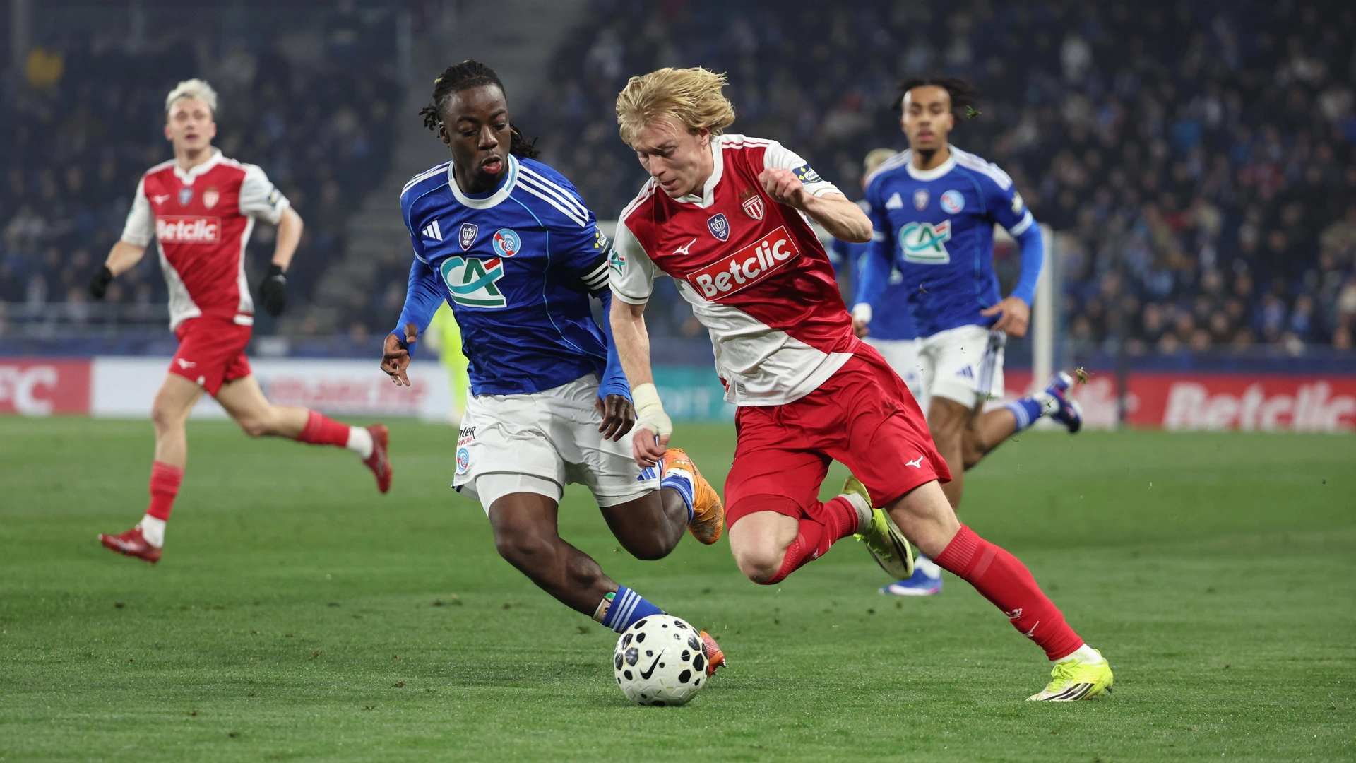 doukoure ismael biereth mika STRASBOURG MONACO 3 1 STRASBOURG STADE DE LA MEINAU