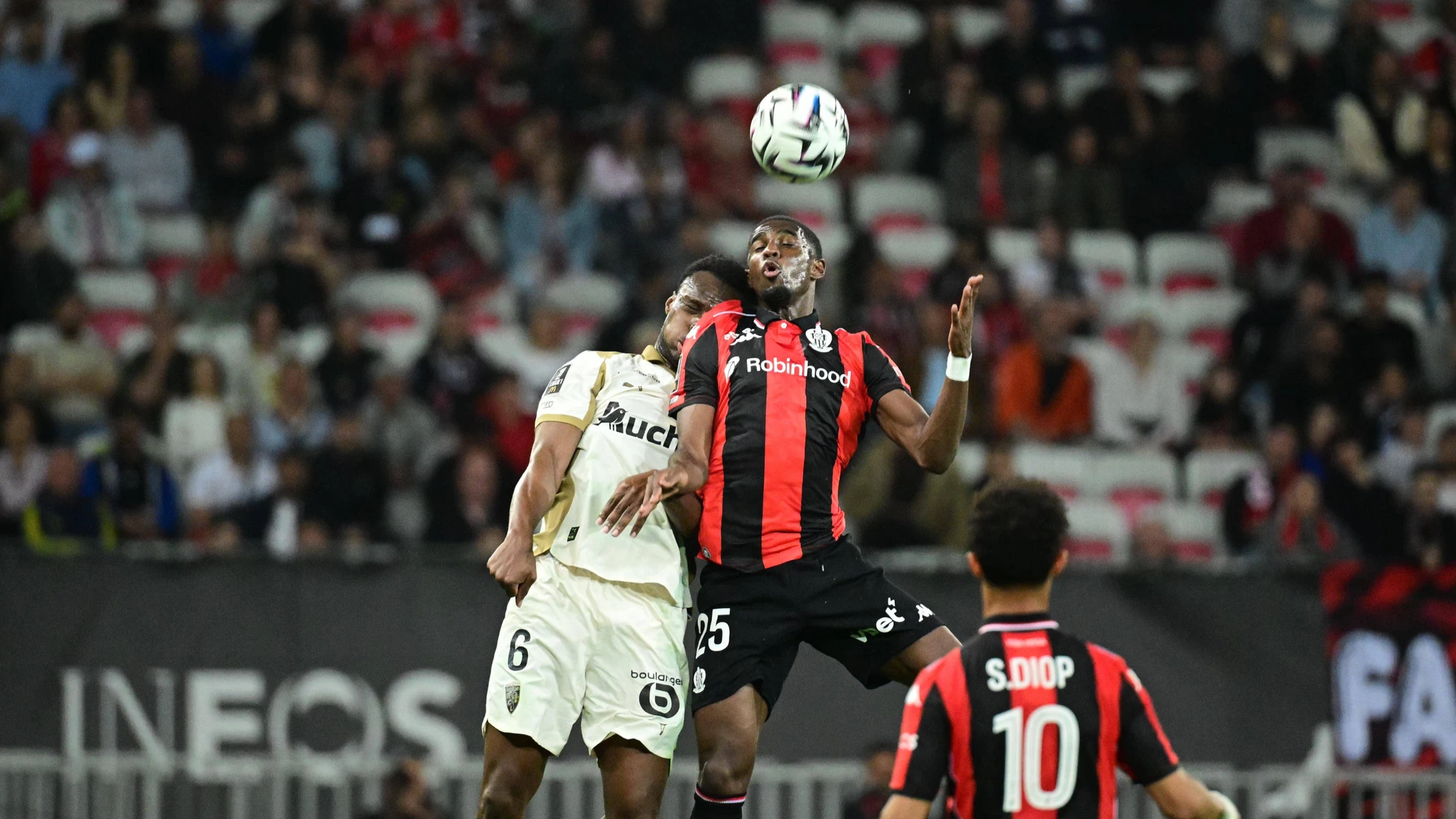 baidoo samson cho mohamed ali FOOT L1 2026 NICE-LENS 1-1 STADE ALLIANZ RIVIERA NICE FRANCE 02/05/2026 AUTISSIER JEAN BAPTISTE NICE STADE ALLIANZ RIVIERA France