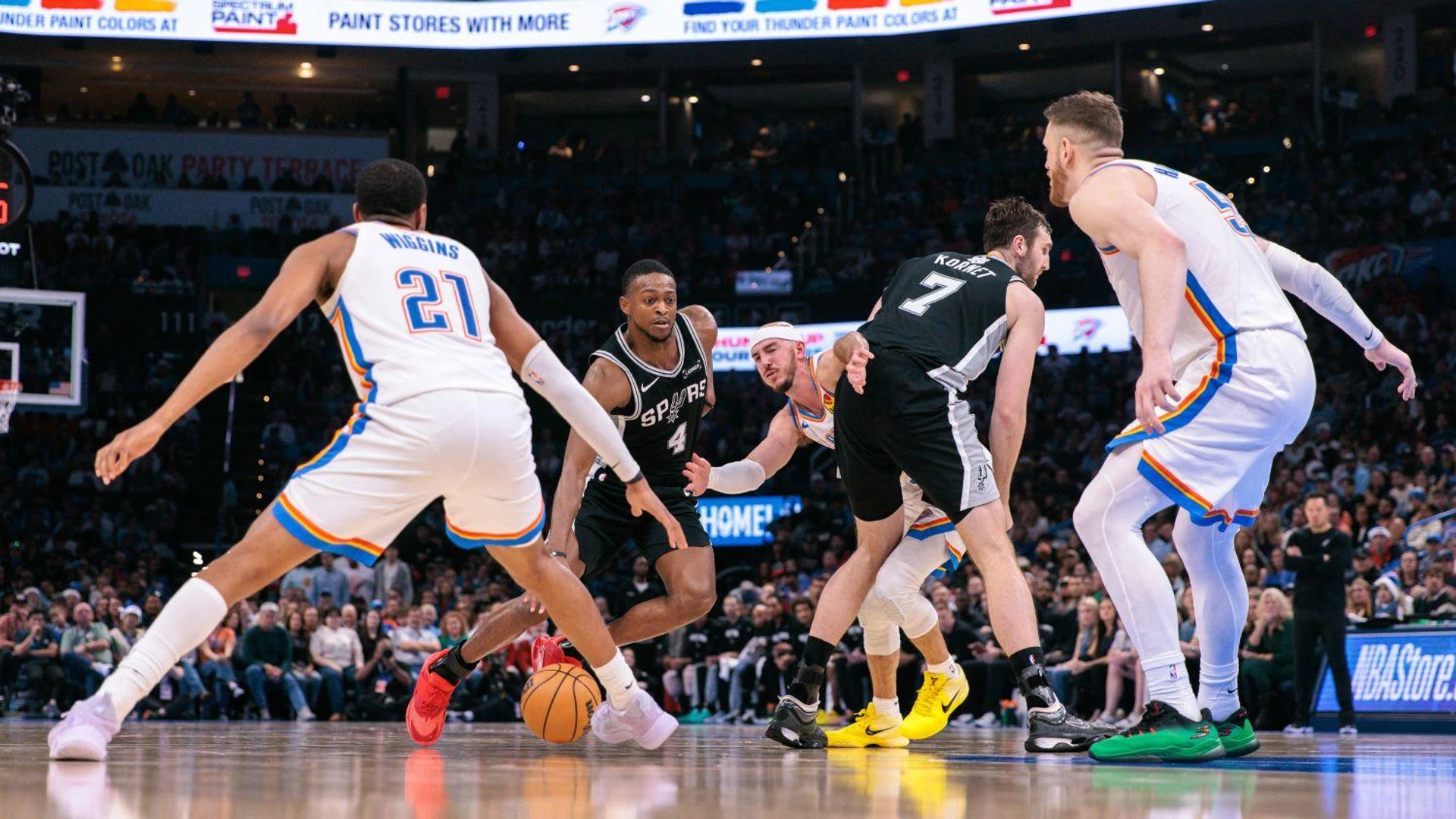 Сан Антонио Спърс Оклахома Сити Тъндър ОКС NBA НБА news.winbet.bg
