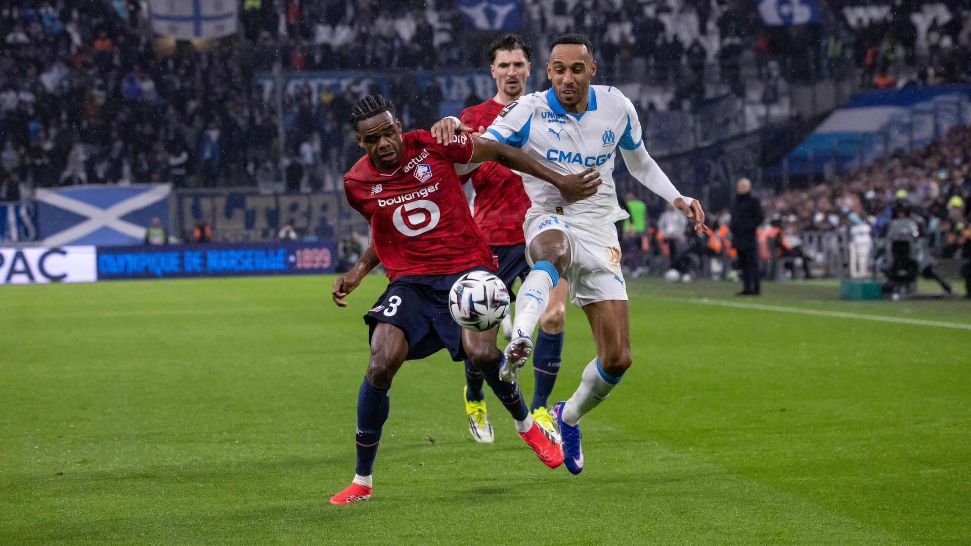 LOSC nathan ngoy et pierre emerick aubameyang MARSEILLE LILLE 1 2 MARSEILLE ORANGE VELODROME France