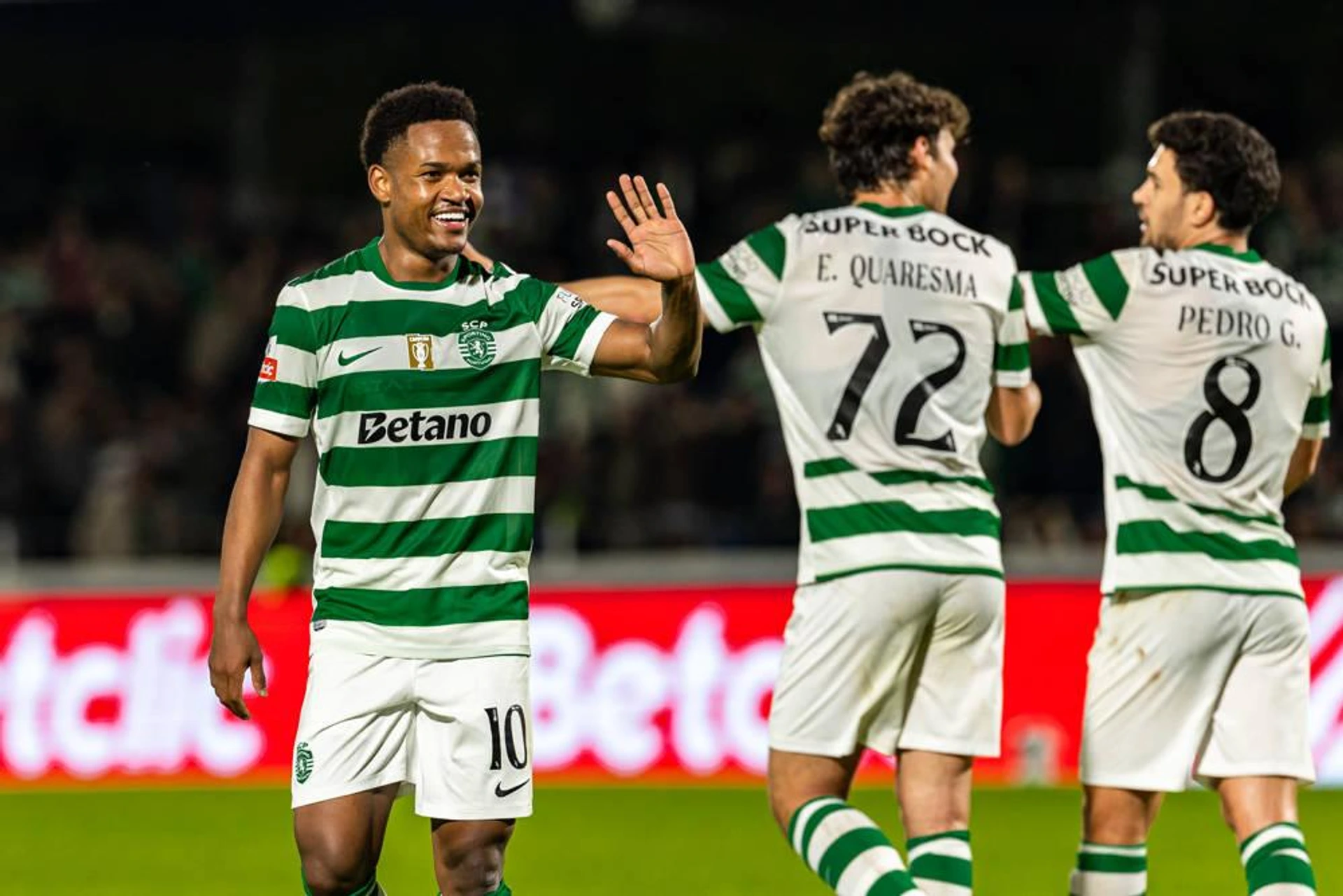 March 22, 2026, Complexo Desportivo FC Alverca, Alverca do Ribatejo, Portugal, Liga Portugal Season 2025-26: FC Alverca vs Sporting CP; Geny Catamo of Sporting celebrates *** March 22, 2026, Complexo Desportivo FC Alverca, Alverca do Ribatejo, Portugal, Liga Portugal Season 2025 26 FC Alverca vs Sporting CP Geny Catamo of Sporting celebrates Copyright: HMBxMedia CarlosxSilva