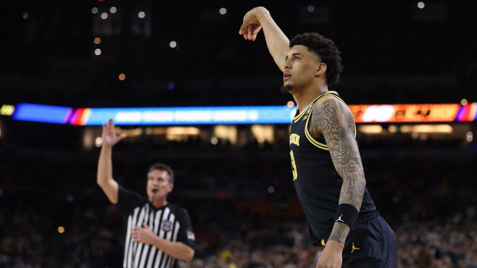 Яксел Лендеборг Мичиган баскетбол NCAA Final Four 2026 уинбет