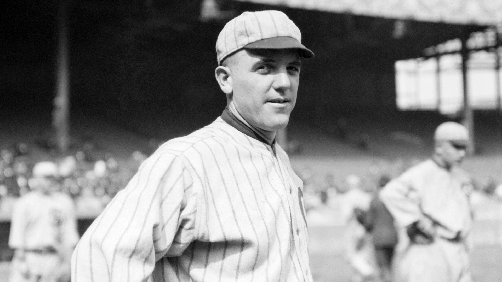 EDDIE CICOTTE 1884-1969. American baseball player, banned from the Major Leagues for his involvement with the 1919 Black Sox Scandal. Photograph, 1917.