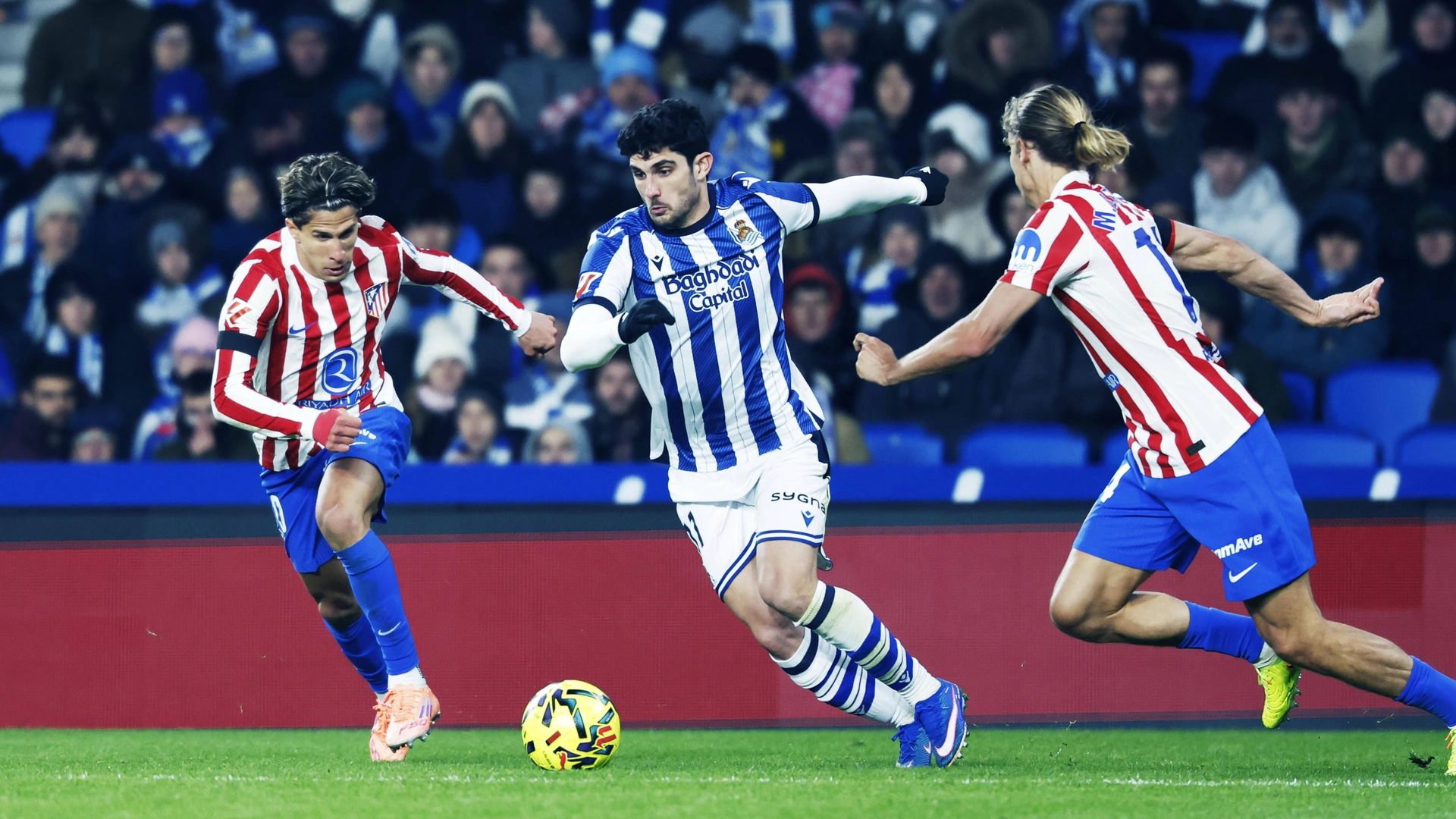 Goncalo Guedes Sociedad, JANUARY 4, 2026 - Football / Soccer : Spanish La Liga EA Sports match between Real Sociedad 1-1 Atletico de Madrid at Reale Arena in San Sebastian, Spain.