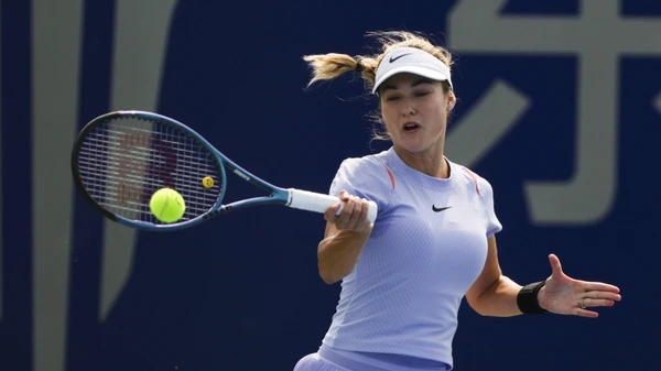 Anna Kalinskaya of Russia competes in the Women s Singles Round of 32 match against Ekaterina Alexandrova of Russia on day five of 2024 Wuhan Open at Optics Valley International Tennis Center on October 9, 2024
