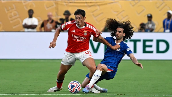 Benfica SL v Chelsea FC: Round Of 16 - FIFA Club World Cup 2025 CHARLOTTE, UNITED STATES - JUNE 28: Cucurella 3 of Chelsea in action during the FIFA Club World Cup 2025 match between SL Benfica and Chelsea FC at Bank of America Stadium on June 28, 2025