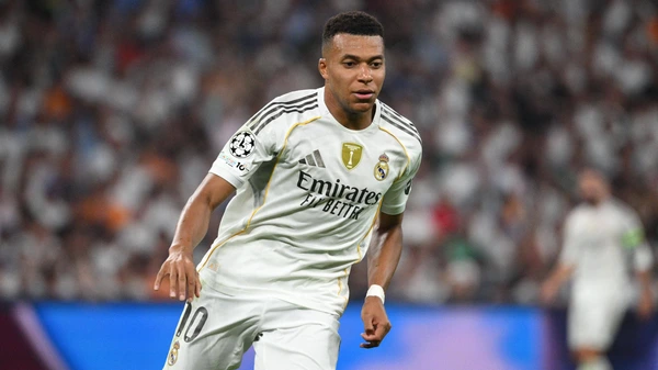 mbappe kylian FOOT LIGUE DES CHAMPIONS 2025 REAL MADRID-MARSEILLE 2-1 STADE SANTIAGO BERNABEU MADRID ESPAGNE 16/09/2025