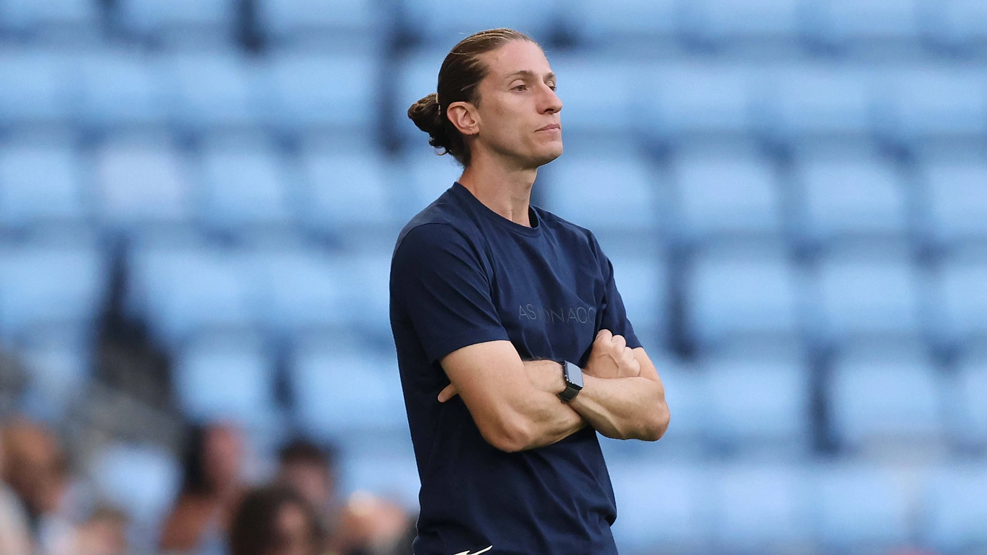 Filipe Luis manager of AS Monaco during the Pre Season Friendly match between Coventry City v AS Monaco at Coventry Building Society Arena, Coventry on 14 August.
