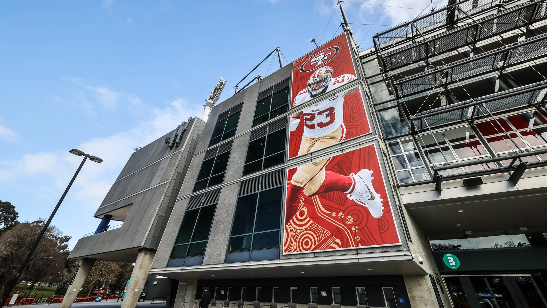 September 9, 2026, Melbourne, Victoria, Australia: Atmnosphere and preparations at Melbourne Cricket Ground before the LA Rams play the San Francisco 49ers. Shot on September 09, 2026