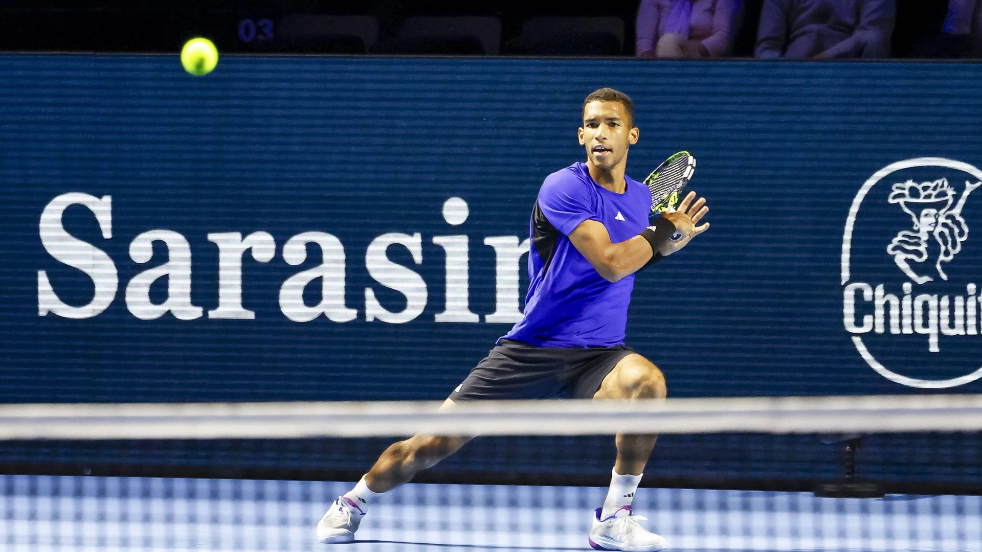 Felix Auger Aliassime CAN vs Sebastian Baez ARG , 23 10 2024, St Jakobshalle, Basel, Switzerland
