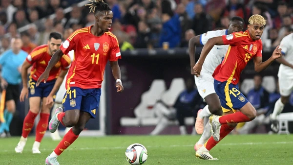 NICO WILLIAMS, LAMINE YAMAL, Nations League 2025, Semi Final, Spain vs France 5-4, 05-06-2025,