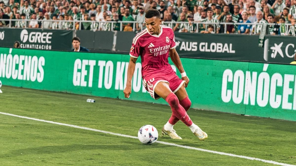Real Betis vs. Real Madrid: Kylian Mbappé of Real Madrid during the LaLiga EA Sports match between Real Betis and Real Madrid played at La Cartuja Stadium in Seville on September 4, 2026